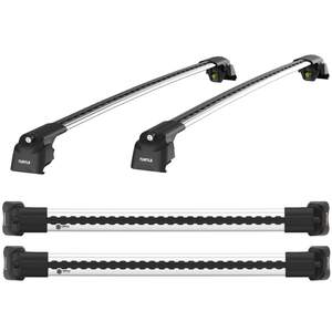 (a) Багажные поперечины TURTLE AIR 2 120см для интегрированных рейлингов серебристые (a) Багажные поперечины TURTLE AIR 2 120см для интегрированных рейлингов серебристые